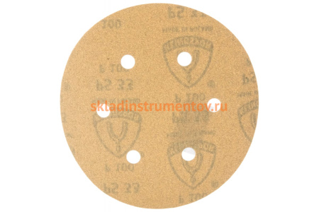 Круг шлифовальный на липучке для обработки красок, лаков и шпаклевок (150 мм; Р100; 6 отверстий) KLINGSPOR 143694