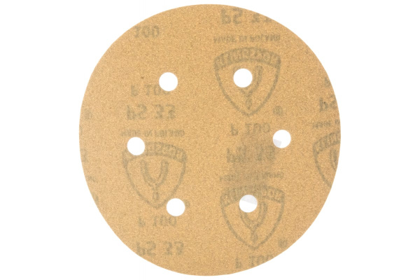 Круг шлифовальный на липучке для обработки красок, лаков и шпаклевок (150 мм; Р100; 6 отверстий) KLINGSPOR 143694