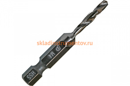 Сверло-метчик М4 (52 мм; HEX 1/4) ПРАКТИКА 774-979