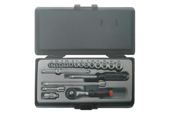 Набор 6-ти гранных головок и инструмента FORCE 2203-72