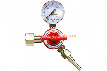 Редуктор БПО-5-СВ-АЛ пропановый, 1 манометр Foxweld 4429