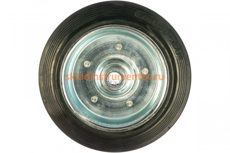 Колесо (250 мм; г/п 210 кг; резина/металл; игольчатый подшипник) ЗУБР 30936-250