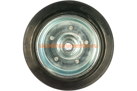 Колесо (250 мм; г/п 210 кг; резина/металл; игольчатый подшипник) ЗУБР 30936-250