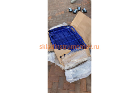 Тележка RUSKLAD платформенная с сетчатыми бортами  ТС 5 (700x1200) d160мм Тележка RUSKLAD платформенная с сетчатыми бортами  ТС 5 (700x1200) d160мм