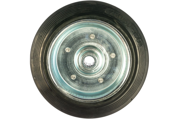 Колесо (250 мм; г/п 210 кг; резина/металл; игольчатый подшипник) ЗУБР 30936-250