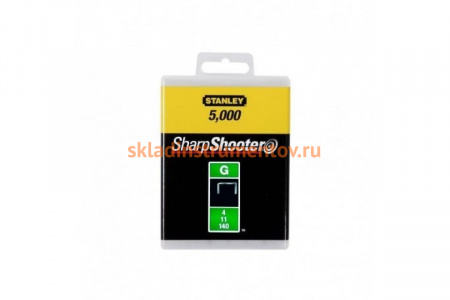 Скоба для степлера Stanley тип "G" 10мм х 5000шт 1-TRA706-5T