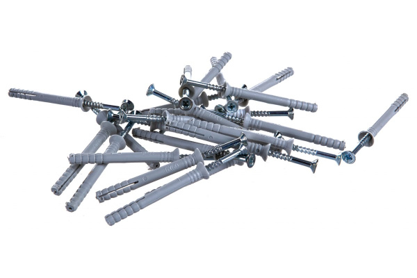 Дюбель-гвоздь нейлоновый с потайным бортиком 100 шт. (6x60 мм; ТФ5) Зубр 4-301375-06-060