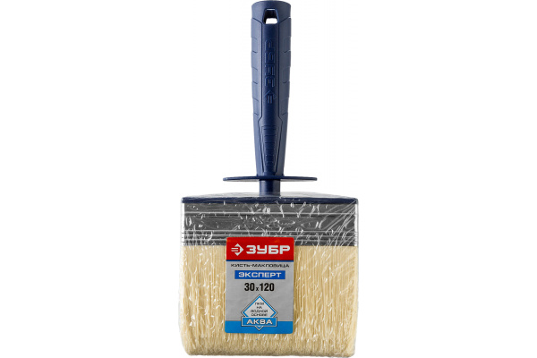 Макловица Зубр Аква-Эксперт искусственная щетина пластмассовый корпус 30x120 мм 01817-12