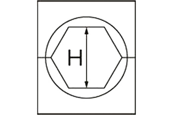 Матрица шестигранная МШ-43.5-С/100т (43.5 мм; 100 т; стальные зажимы) для пресса ПГ-100 КВТ 66821