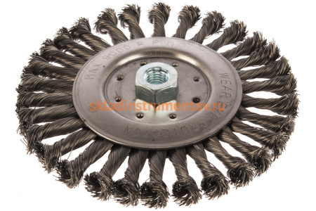 Кордщетка радиальная витая (175 мм; М14) ПРАКТИКА 242-670