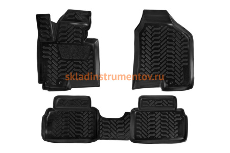 Ковры в салон Airline 3D с подпятником для Hyundai ix35 2010 4 шт. ACM-PS-35