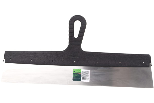 Шпатель фасадный из нержавеющей стали, 450 мм, пластмассовая ручка СИБРТЕХ 85450