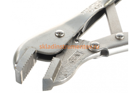 Гейферный зажим с плоскими губками ROCKFORCE тип USA 7-175мм RF-614A175