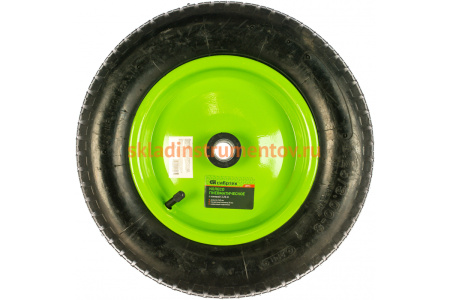 Колесо пневматическое (3.25/3-8; длина оси 65 мм; подшипник 20 мм)  СИБРТЕХ  68974