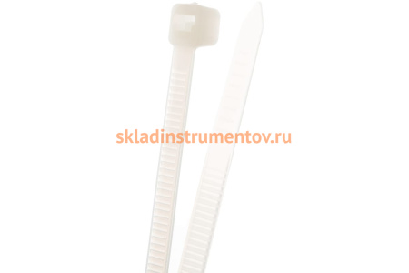 Пластиковые хомуты СИБРТЕХ, 400 * 4,8 мм, белые, 50 шт 45538