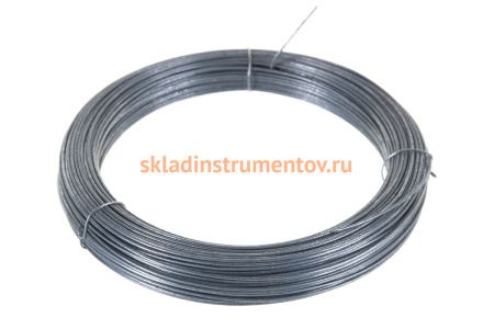 Стальная проволока СИБРТЕХ 50 м, оцинкованная, термообработанная 1,2 мм 84907