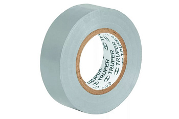 Изолента Truper акрил, 18 м, ширина 19 мм, серая M-33G 12507