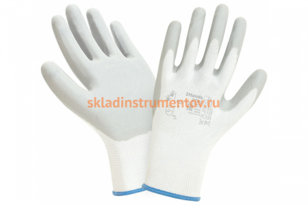 Перчатки 2Hands нейлон/нитриловое покрытие ладони и пальцев 2701-10