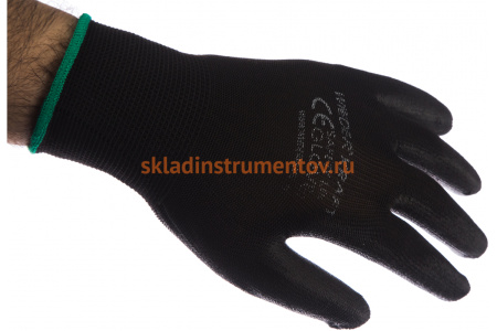 Защитные легкие бесшовные перчатки WIEDERKRAFT размер M, пара WDK-PU01B/M