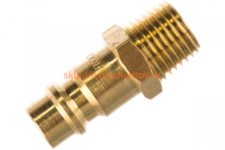 Штуцер наружная резьба 1/4 для быстроразъема ROCKFORCE RF-SE2-2PM