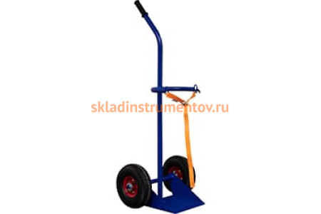 Тележка для баллона с фиксацией ремнем RUSKLAD ГБР 1 d250мм пневмо Тележка для баллона с фиксацией ремнем RUSKLAD ГБР 1 d250мм пневмо