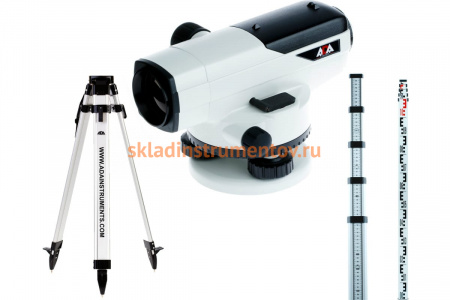 Комплект ADA: нивелир PROF X32 + рейка STAFF 5 + штатив Light А00119_К2