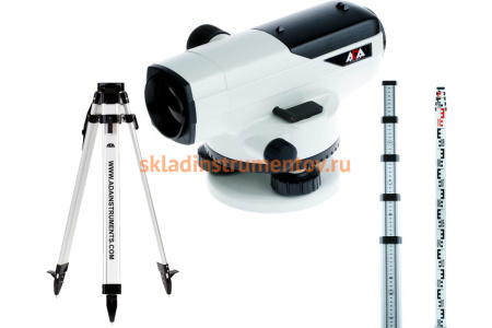 Комплект ADA: нивелир PROF X32 + рейка STAFF 5 + штатив Light А00119_К2