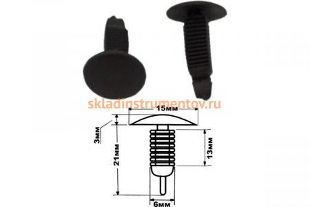 Клипса крепления обшивки Aist 67343009 00-00011348