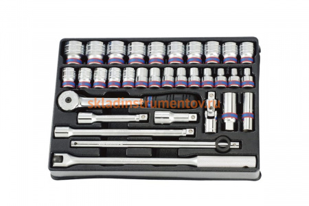 Набор торцевых головок KING TONY 1/2 33 предмета 9-4333MR03