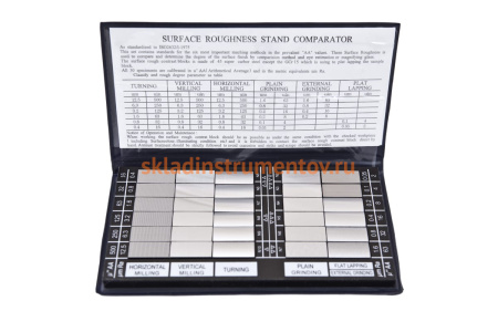 Набор образцов шероховатости поверхности из 30шт, GRIFF Ra 0.05 - 12.5 021174