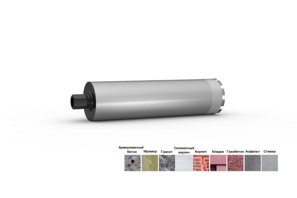 Коронка алмазная HSP-N (142х450 мм; 1 1/4 UNC) Rothenberger FF47142