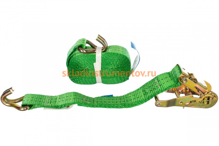 Стяжной ремень для крепления груза 6м, 1,0/2,0 т РОМЕК 35.10.1.0 2000000002392