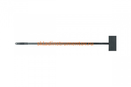 Скребок с металлической трубой и пластмассовой ручкой, захват 200мм, длина полотна 100мм, толщина 4мм КУРС 68140