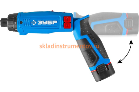 Отвертка Зубр Трансформер-М ЗО-7.2-Ли КН