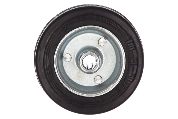 Колесо (100 мм; г/п 70 кг; резина/металл; игольчатый подшипник) ЗУБР 30936-100