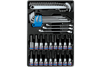 Ложемент для набора торцевых насадок 9-90131MR, PVC KING TONY 84711520B