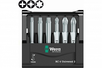 Набор бит Wera 851/4 TZ PH 2/50 мм+855/4+867/4 WE-056473