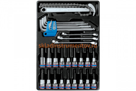 Ложемент для набора торцевых насадок 9-90131MR, PVC KING TONY 84711520B