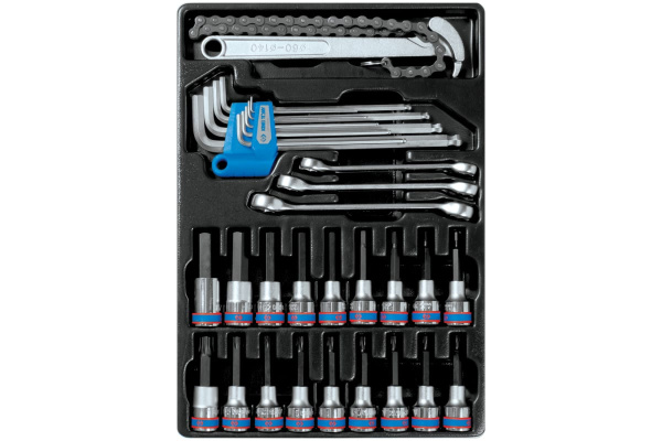 Ложемент для набора торцевых насадок 9-90131MR, PVC KING TONY 84711520B