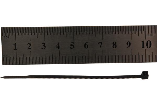 Нейлоновые хомуты-стяжки Сибин 2.5х100 мм черные 100 шт. 3788-25-100