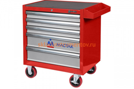 Красная инструментальная тележка (5 ящиков) МАСТАК 521-05581R