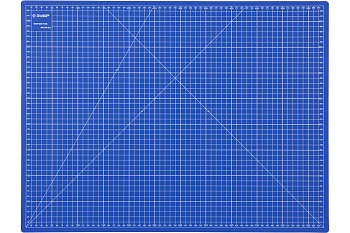 Непрорезаемый коврик Зубр Эксперт 3 мм цвет синий 600x450 мм 09901