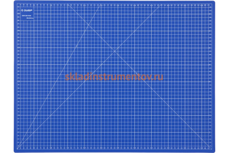 Непрорезаемый коврик Зубр Эксперт 3 мм цвет синий 600x450 мм 09901