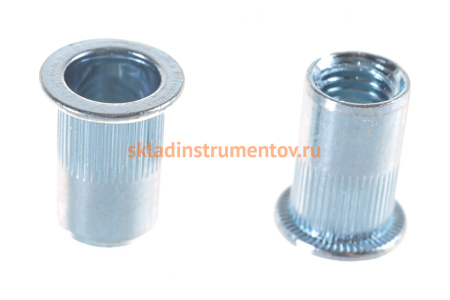 Заклепка резьбовая стальная цилиндрическая с насечкой (100 шт; М10; стандартный борт) MESSER 211110S-100