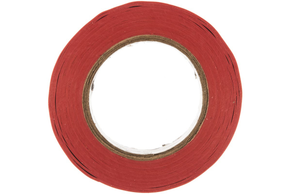 Клейкая изоляционная лента РемоКолор ПВХ, красная, ширина 15 мм 49-5-002