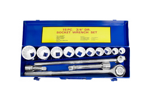Набор инструмента 3/4" 22-50мм 12-гр 15 предметов AIST 507215B-M 00-00009638