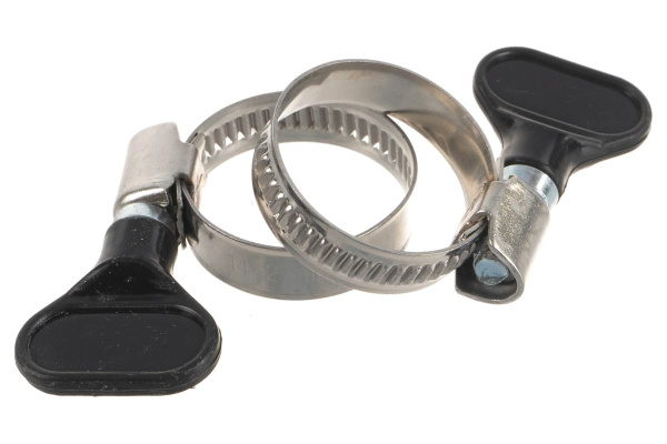 Обжимной хомут QUATTRO ELEMENTI 14-27 мм нержавеющая сталь с ключом 2 шт 772-463