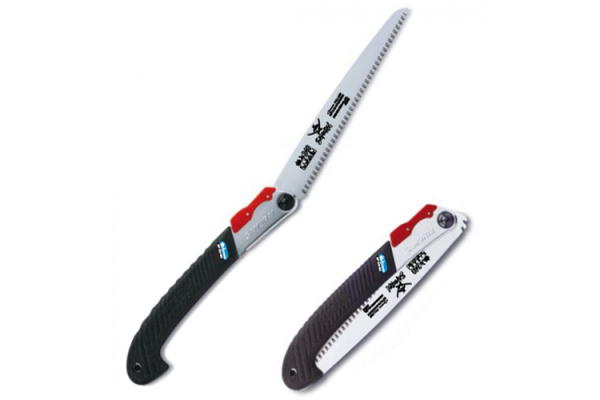 Пила складная, с прямым полотном 2 угла фиксации, в футляре SAMURAI MP-210-MH