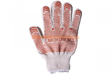 Перчатки х/б с ПВХ Archimedes Norma 91970