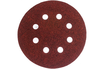 Круг шлифовальный на липучке универсальный (125 мм; Р80; 8 отверстий) KLINGSPOR 270679